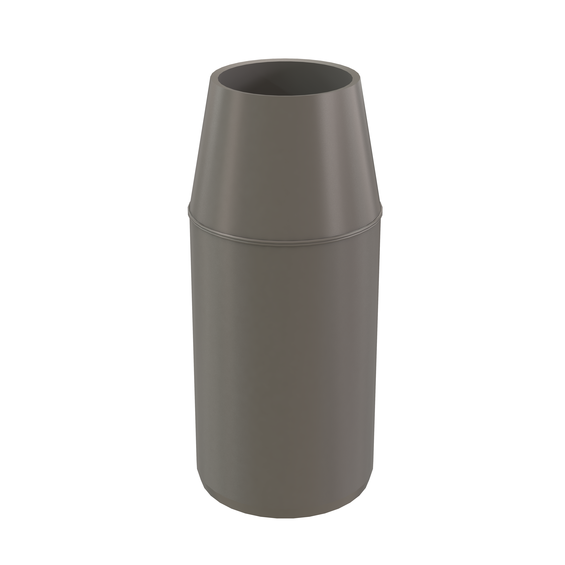 InnoFlue single wall terminal velocity cone 3" to 2" PPs grey