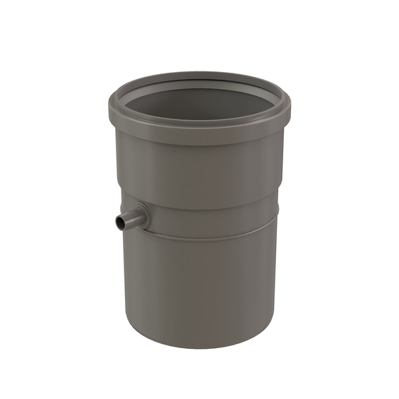 InnoFlue single wall universal condensate drain 8" PPs grey