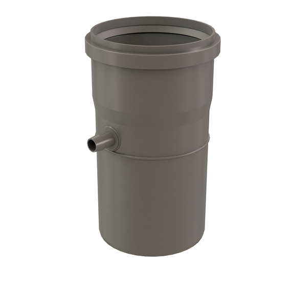 InnoFlue single wall universal condensate drain 6" PPs grey