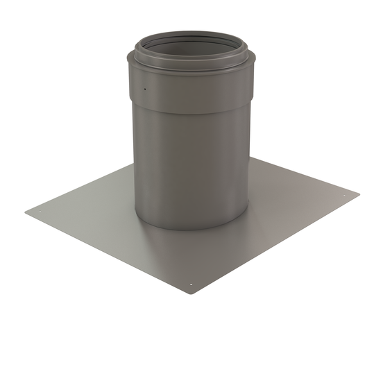 InnoFlue pitched roof flashing SS - Pitch = 1/12 (4.76 degrees) 8" Stainless steel