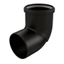 InnoFlue single wall UV elbow w/Long Socket 4'' x 87 PPs black
