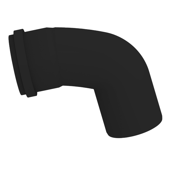 InnoFlue - ISELL0387UV - Elbow - 3x87 - PP - Black