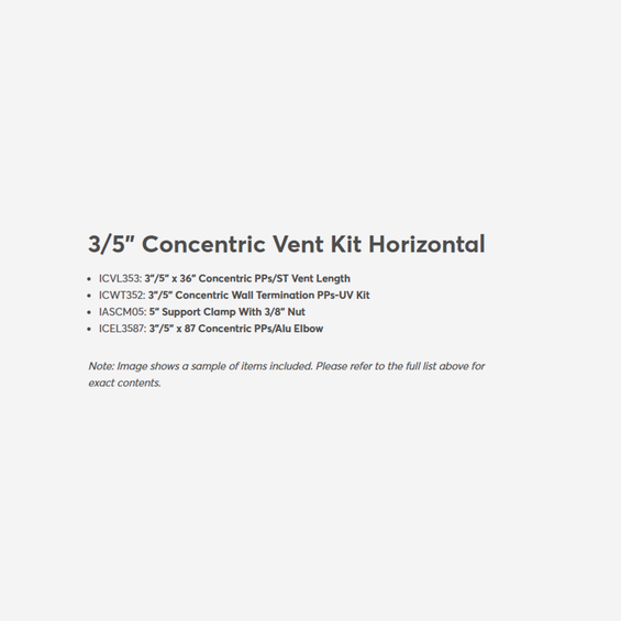 3_5in Concentric Vent Kit Horizontal / kit contents v2