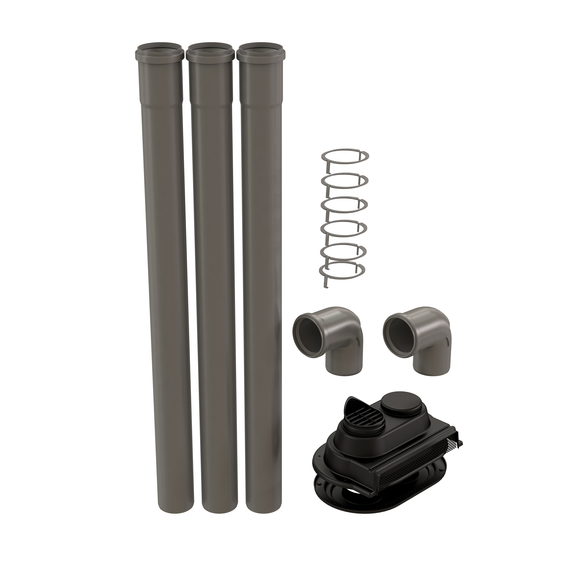 InnoFlue single wall Quick Kit low profile wall termination 3"