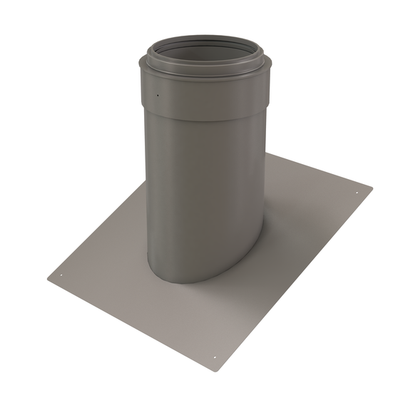 InnoFlue pitched roof flashing SS - Pitch = 6/12 (26.57 degrees) 8" Stainless steel 