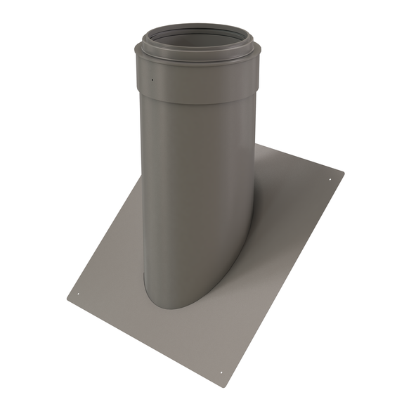 InnoFlue pitched roof flashing SS - Pitch = 12/12 (45.0 degrees) 8" Stainless steel