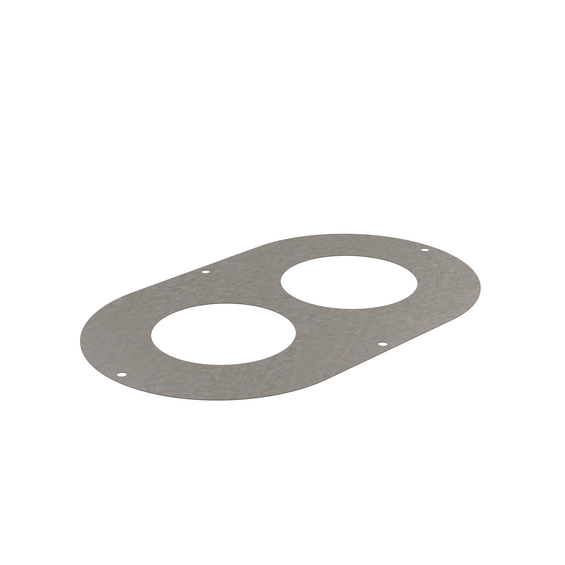 InnoFlue single wall termination plate 4" Galvanized