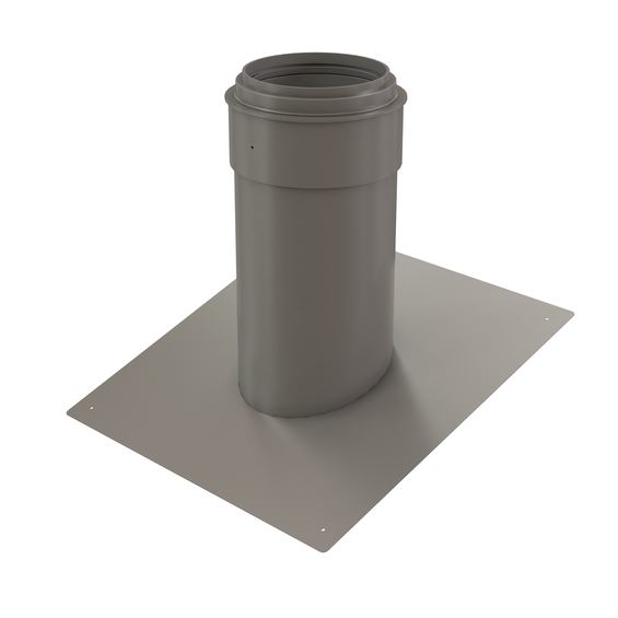 InnoFlue pitched roof flashing SS - Pitch = 4/12 (18.4 degrees) 6" Stainless steel