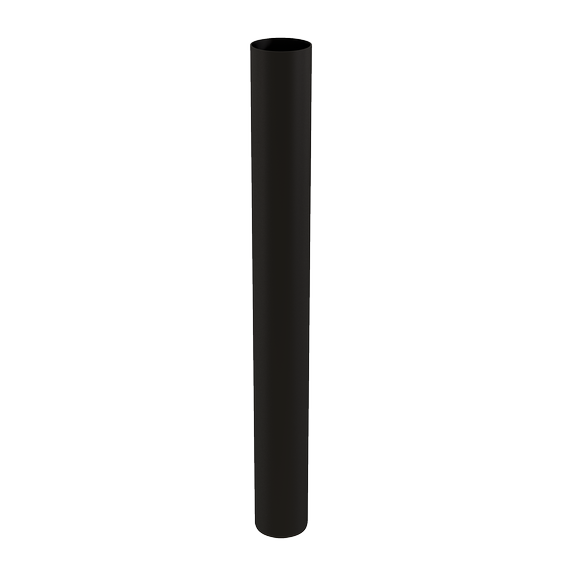 4" x 39" End Pipe PPs-UV Black
