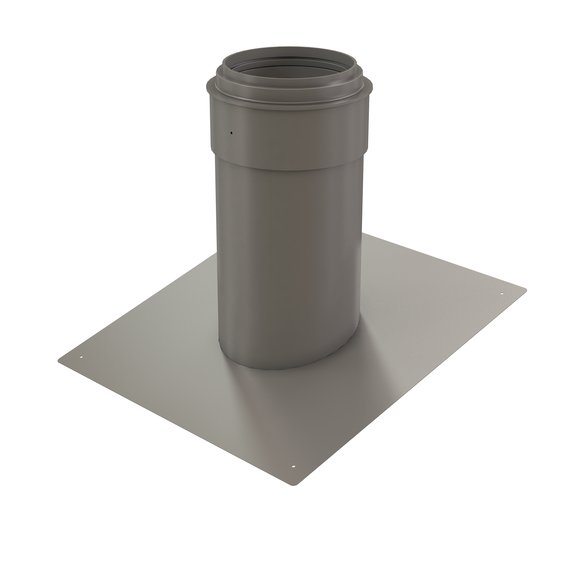 InnoFlue pitched roof flashing SS - Pitch = 3/12 (14.04 degrees) 6" Stainless steel