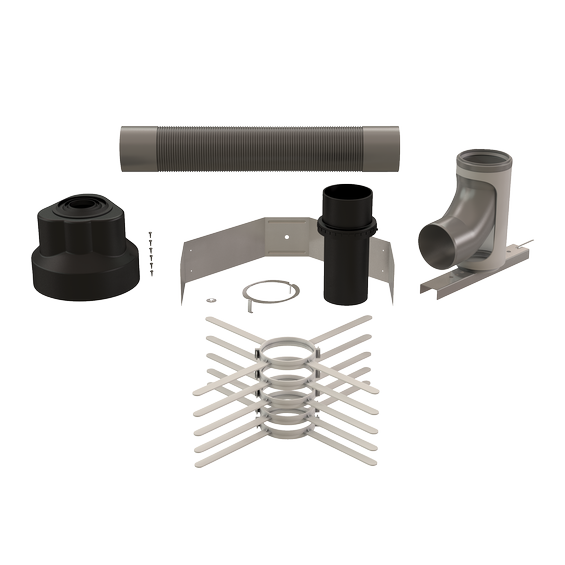 4" x 35' Flex B-Vent Kit For 5"or 6" B-Vent