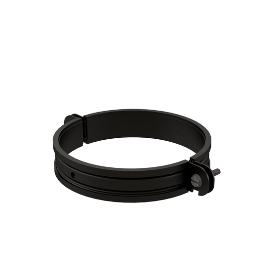 Innoflue support clamp with 3/8" nut 5" Stainless steel black