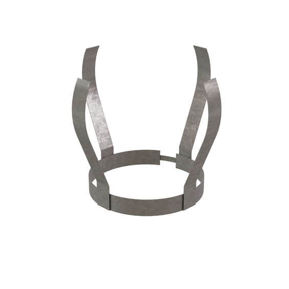 InnoFlue single wall SS spacer 8" Stainless steel