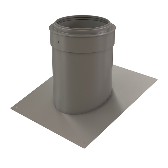 InnoFlue pitched roof flashing SS - Pitch = 4/12 (18.4 degrees) 10" Stainless steel