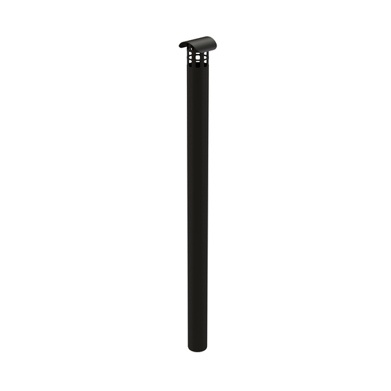 InnoFlue single wall rain cap kit 4" x 70" PPs black