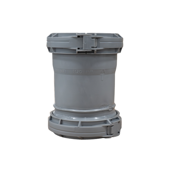 InnoFlue IFVL03025 flex to flex coupler PP Gray