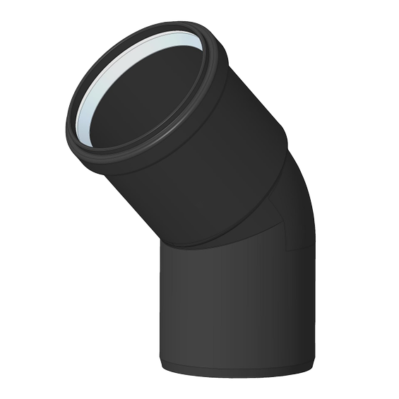 3" x 45 Elbow w/Long Skt PP-UV