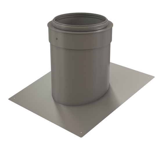 InnoFlue pitched roof flashing SS - Pitch = 3/12 (14.0 degrees) 10" Stainless steel