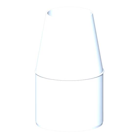 InnoFlue - ISVC0604 - SW - Velocity Cone - 6 to 4 - PP - White