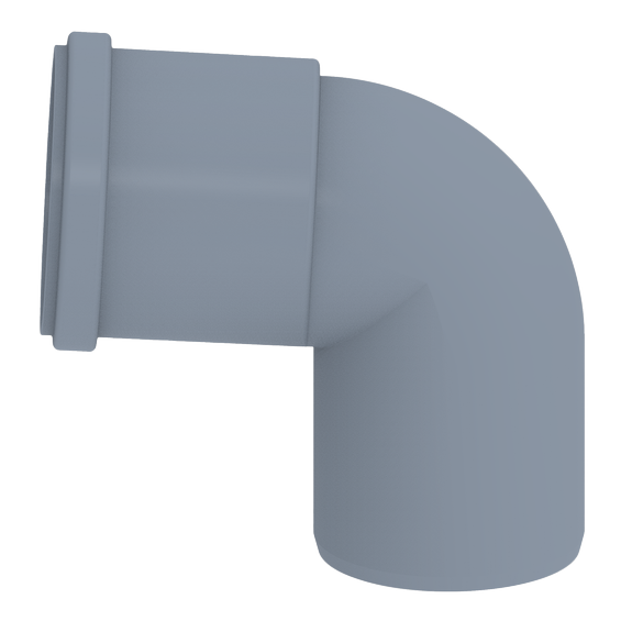 InnoFlue - ISELS0387 - Elbow - 3x87 - PP - Gray 