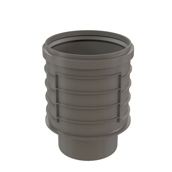 InnoFlue single wall increaser 10" to 12" PPs grey