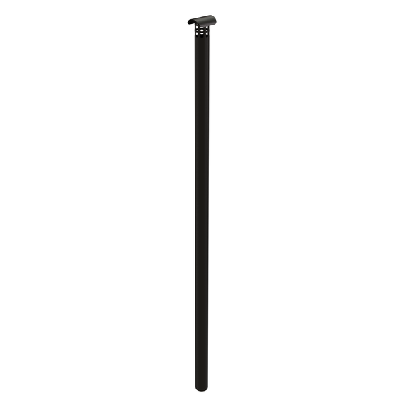 InnoFlue single wall rain cap kit 2" x 70" PPs black