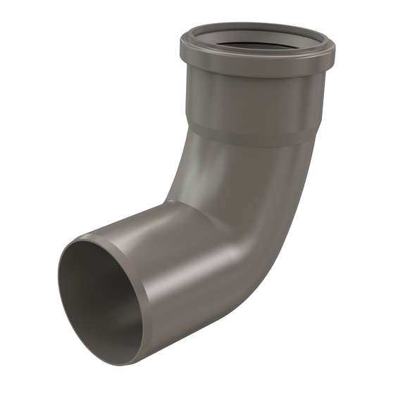 InnoFlue single wall elbow long 3'' x 87 PPs grey