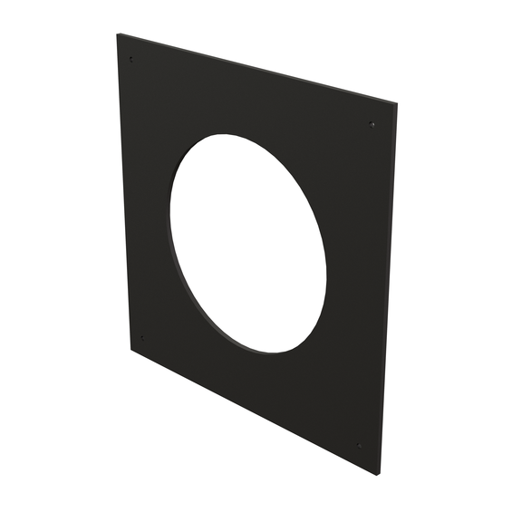 InnoFlue wall plate 10" PP black