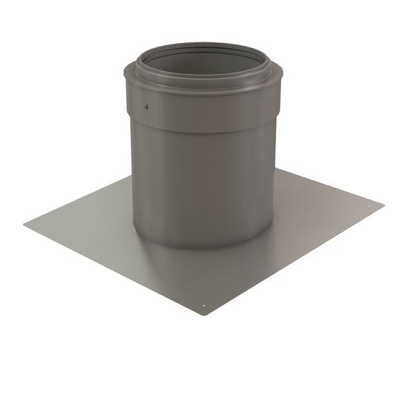 InnoFlue pitched roof flashing SS - Pitch = 1/12 (4.8 degrees) 10" Stainless steel