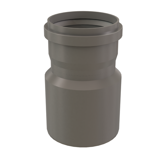 InnoFlue single wall reducer 150mm to 5 " PPs grey