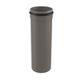 InnoFlue single wall termination adaptor long w/gasket 4" PPs grey
