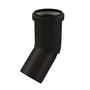 InnoFlue single wall UV elbow w/long socket 2" x 45 PPs black