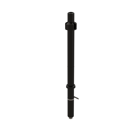 InnoFlue concentric roof termination, extended 2"/4" PPs black