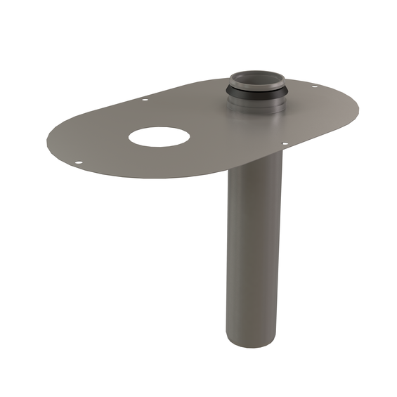 InnoFlue single wall Lochinvar termination kit 2" PPs grey