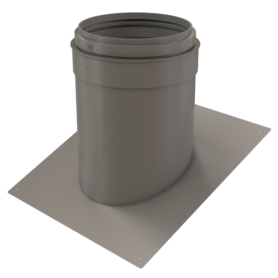 InnoFlue pitched roof flashing SS - Pitch = 5/12 (22.5 degrees) 12" Stainless steel