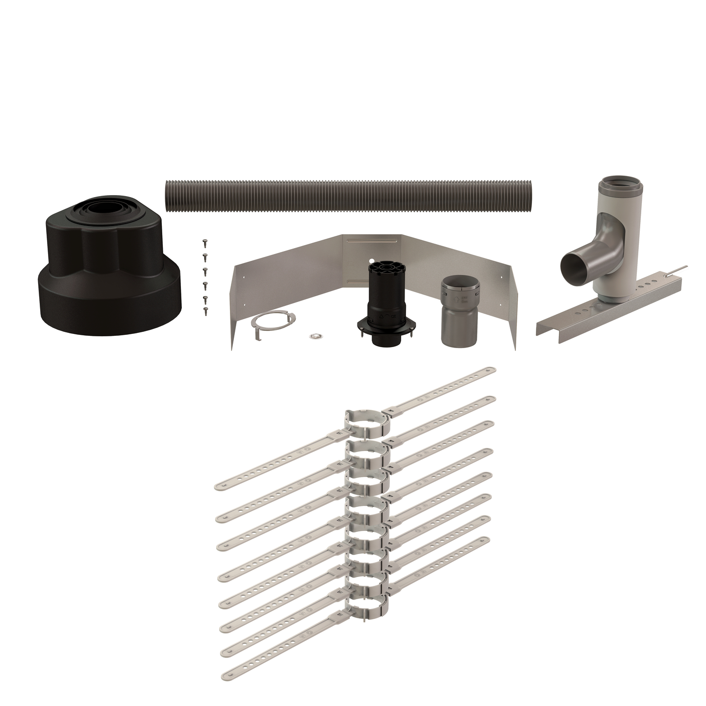 2″ × 50′ Flex B‑Vent Kit for 3″–6″ B‑Vent | InnoFlue® Vent Systems
