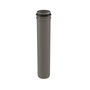 InnoFlue single wall termination adaptor long w/gasket 2" PPs grey